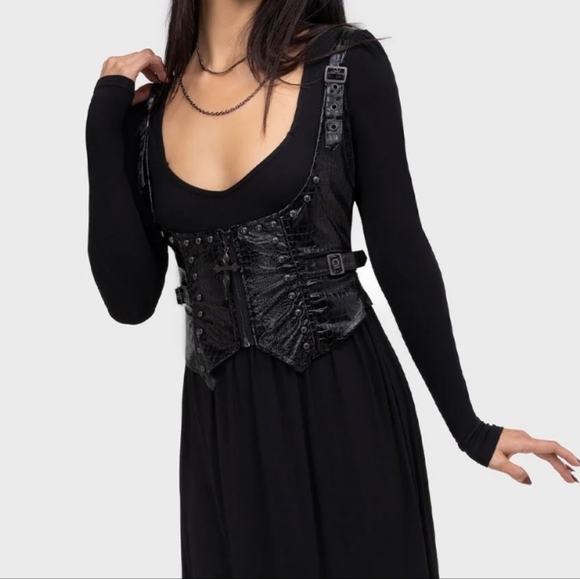 Killstar Black Corset Top - Picture 5 of 6